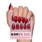 Glamnetic Press On Nails - Short Almond, Glossy Fake Nails 24 Pc Full Kit