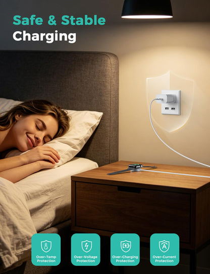 6.6FT Long for Apple Watch Charger USB Magnetic Fast Charging Cable Portable Wireless Charging Accessories Compatible with iWatch Series 11/10/9/8/7/6/5/4/3/2 Ultra 3/2/SE