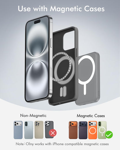 podoru for MagSafe Power Bank 5000mAh, Ultra-Slim Magnetic Portable Charger