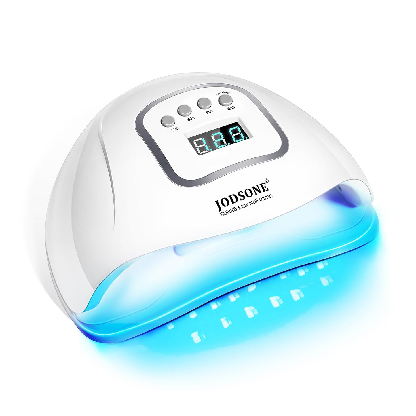 JODSONE U V LED Nail Lamp with Base Coat Top Coat Set, Nail Dryer for Gel Polish for Nails with Automatic Sensor & 4 Timers