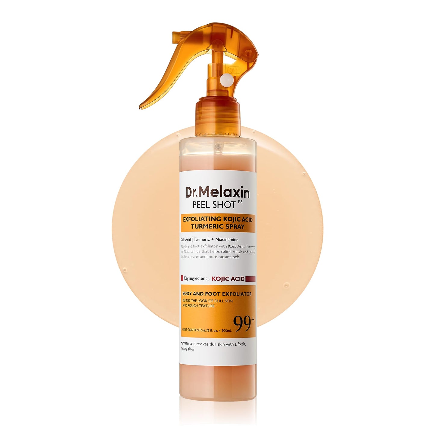 Dr.Melaxin Peel Shot Exfoliating TX-Spray 6.76 fl.oz - 99% Tranexamic Acid and Niacinamide Body Exfoliator Spray for Uneven Skin Tone, AHA PHA Body Peel for Rough Skin, K-Beauty Body Brightening