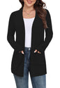 Yincro Women Lightweight Cardigan Long Sleeve Open Front with Pockets S-3XL