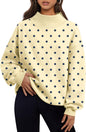 Trendy Queen Womens Mock Neck Sweatshirts Oversized Pullover Fall Outfits