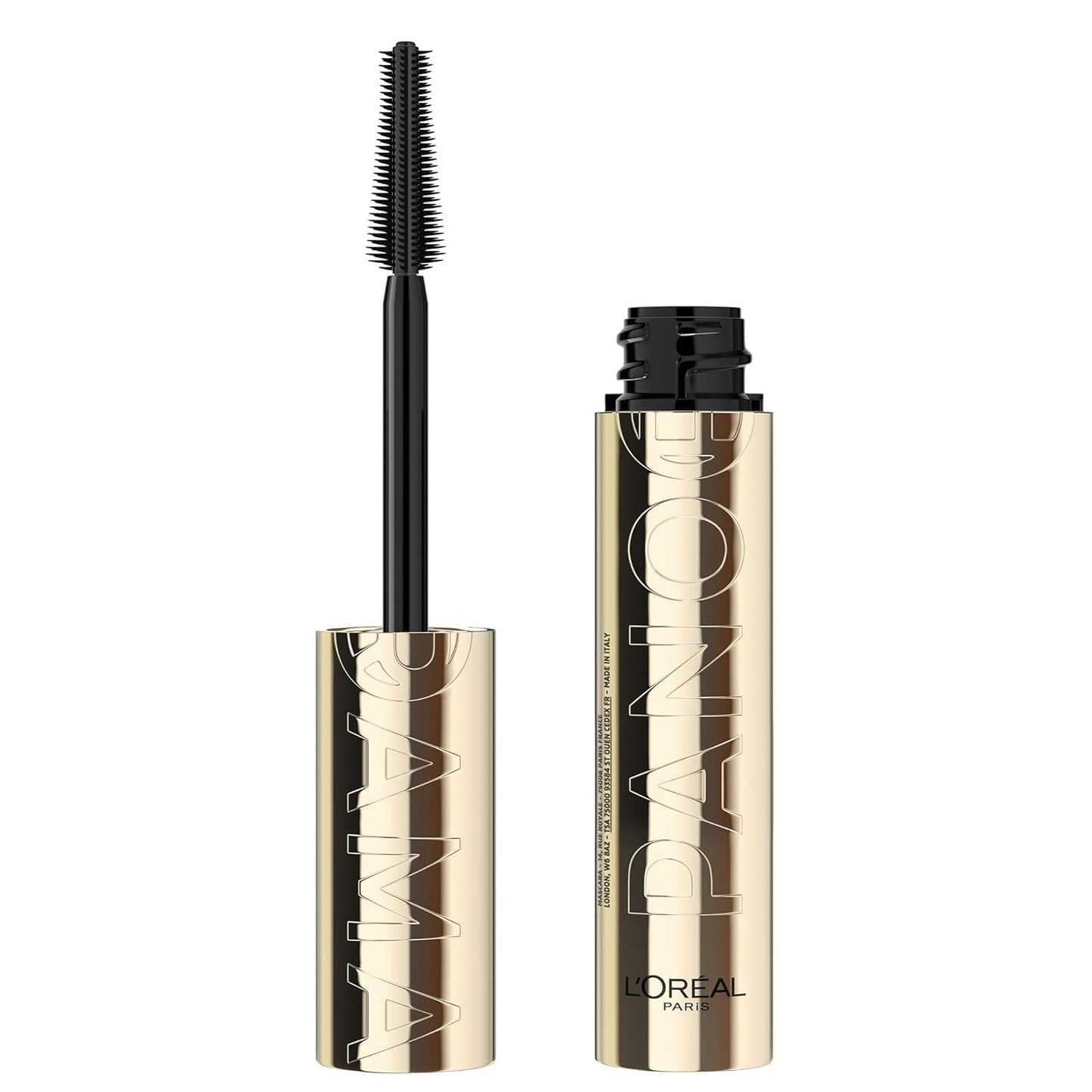 L'Oreal Paris Voluminous Panorama Chromatic Mascara, Volumizing and Lengthening Brown Mascara, Longwear, Smudge-Resistant and Washable, 705 Brown Leather
