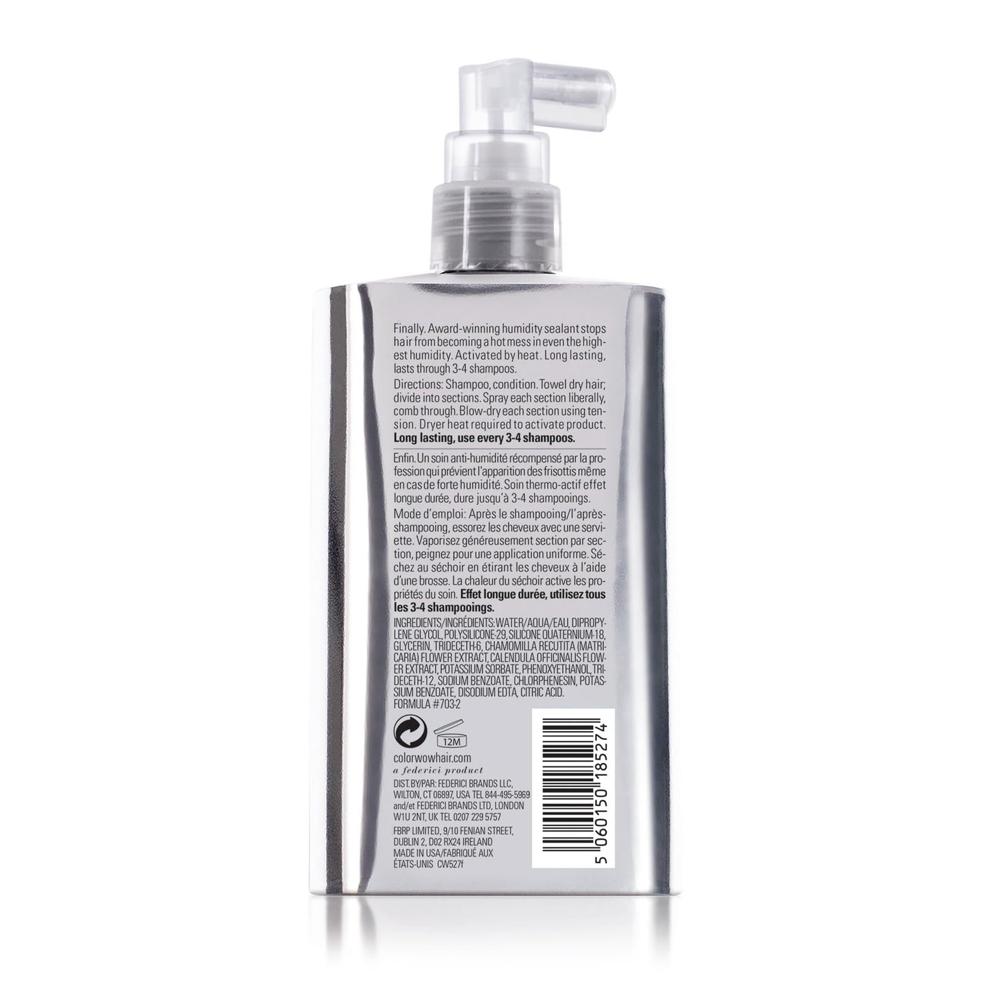 COLOR WOW Dream Coat – Anti-Humidity Frizz Control Spray for Glass Hair