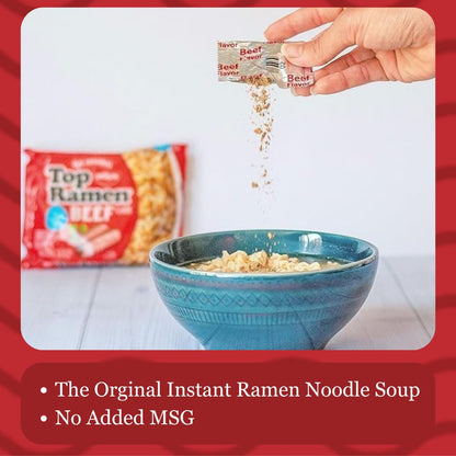 Nissin Top Ramen Noodle Soup, Chicken, 3 Ounce (Pack of 24)