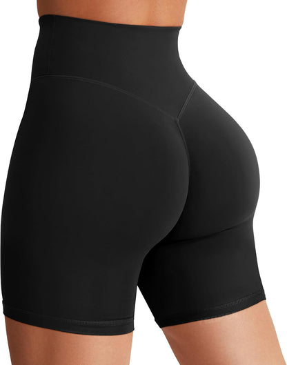 YEOREO SoftHue Women's Biker Shorts Workout Hidden Scrunch Gym Shorts