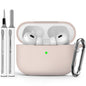 Ljusmicker for AirPods 4 Case 2024 with Cleaner Kit,Milk Tea