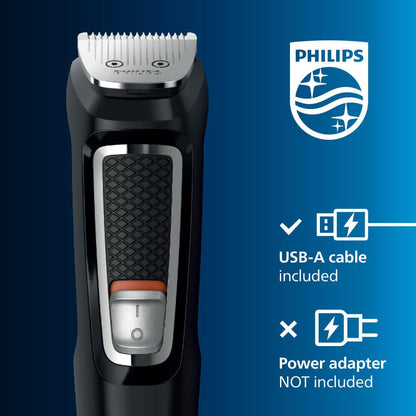 Philips Norelco All-in-One 3000 Series 13 in 1 Trimmer, Beard Styler & Men's Hair Clipper, 9 Length Settings & Self-Sharpening Skin-Friendly Blades, MG3919/50