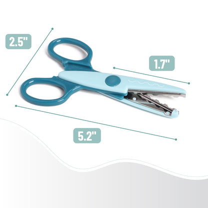 Mr. Pen- Craft Scissors Decorative Edge, 6 Pack, Bright Zig Zag Scissors