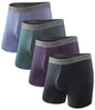 BAMBOO COOL Men's Boxer Briefs Ultra Breathable Underwear Multipack
