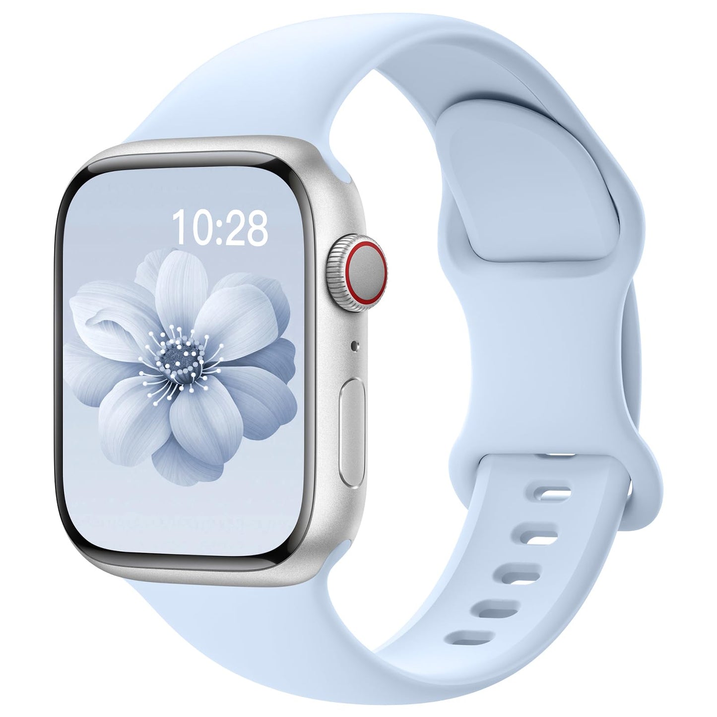 Sport Silicone Band Compatible with Apple Watch Bands 40mm 38mm 41mm 44mm 45mm 42mm 49mm Women Men,Soft Wristband Waterproof Replacement Sport Strap for iWatch Bands Series 9 8 7 6 5 4 3 2 1 SE Ultra