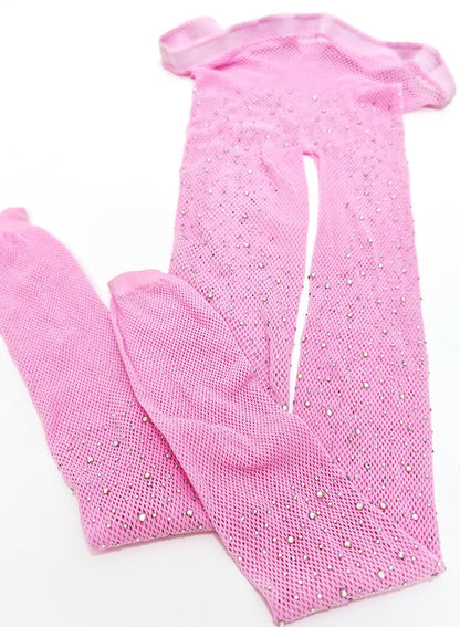 VEBZIN Sparkly Fishnets Stockings High Waist Tights for Women