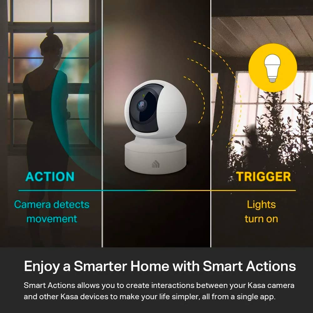 Kasa 1080p Indoor Pan/Tilt Wired Security Camera, Baby & Pet Monitor, EC71