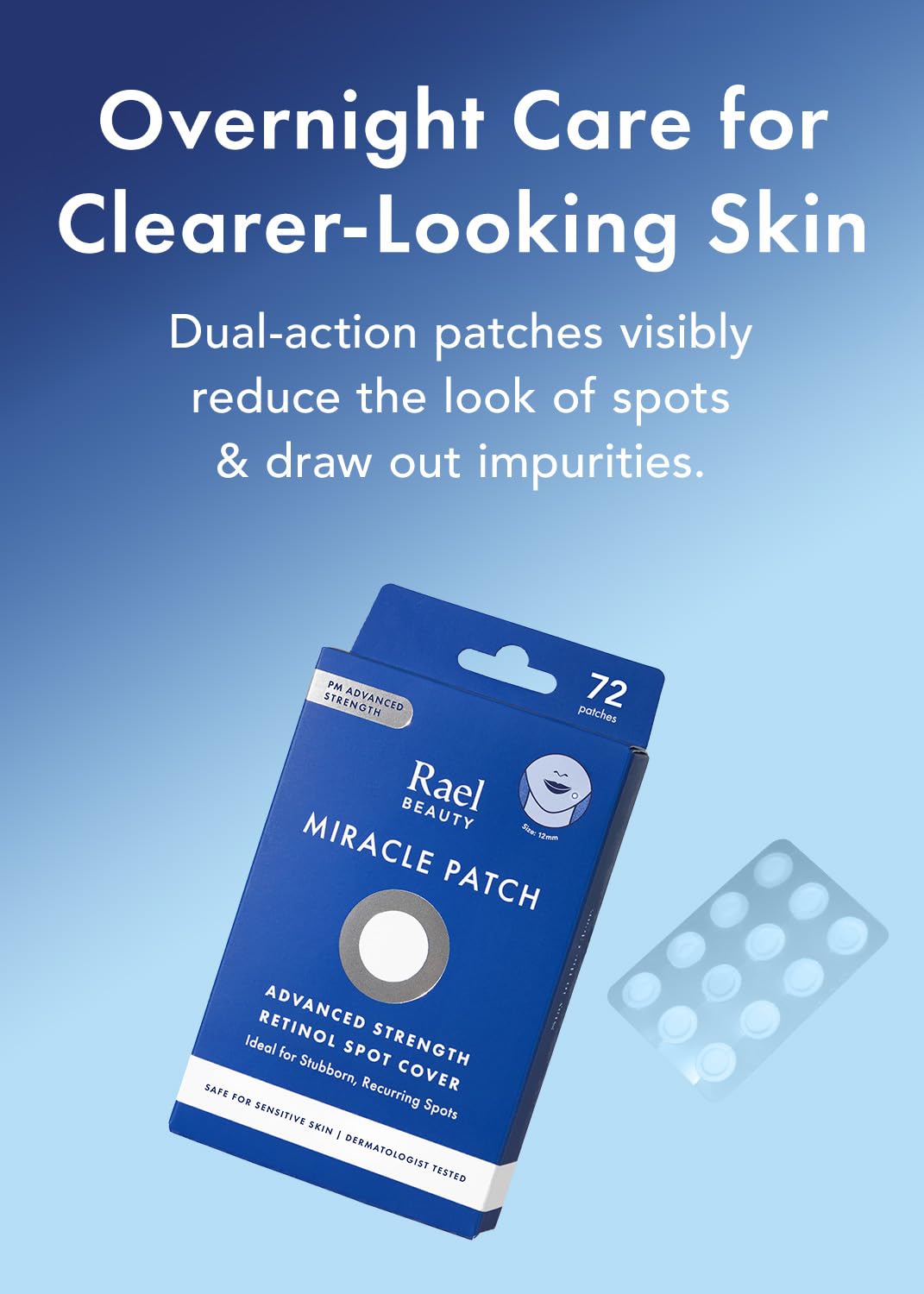 Rael Miracle Invisible Spot Cover Hydrocolloid Acne Pimple Patches (96 Ct)