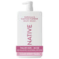 Native Clean Body Wash, Gentle & pH-balanced for Sensitive Skin, 24-Hr Freshness for Women & Men, Vegan & Cruelty-Free, Free of Sulfates, Parabens & Phthalates, Sandalwood & Shea Butter, 36 oz