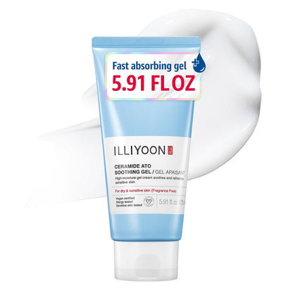 Illiyoon Ceramide Ato Concentrate Cream | Moisturizer for Dry & Sensitive Skin, 100hr Lasting Hydration, For Face & Body, Gentle for Infants, Moisture Barrier Repair, Vegan Certified, 2.53 fl.oz.