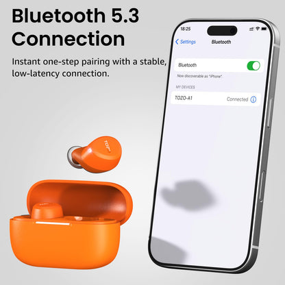 TOZO A1 Wireless Earbuds Bluetooth 5.3 Light Weight in Ear Headphones