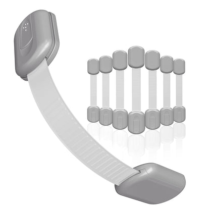 SKYLA HOMES Child Safety Cabinet Locks, White, 8 Pack