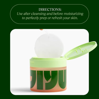 JIYU Toning Polish Pads - Korean Skincare for Dark Spots, Wrinkles & Dull Skin - Hydrating Facial Treatment with Snail Mucin, Niacinamide, Peptides & Centella - 2-Pack, 200 Pads