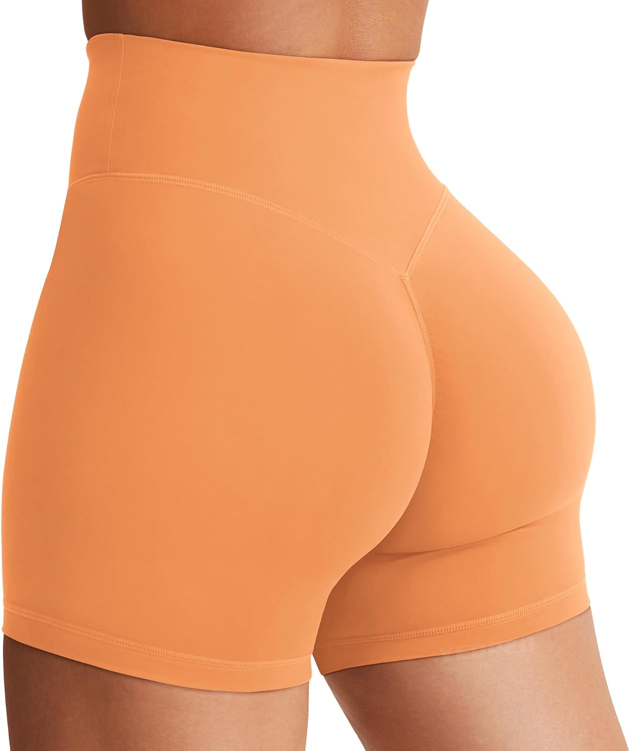 YEOREO SoftHue Women's Biker Shorts Workout Hidden Scrunch Gym Shorts