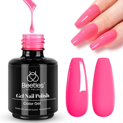 Beetles Purple Gel Nail Polish, 1 Pcs 15ml Purple Gel Polish