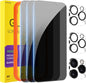 PEHAEL for iPhone 16 Pro Max Privacy Screen Protector+Camera Lens Protector