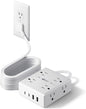 SUPERDANNY Extension Cord,Flat Plug Surge Protector Power Strip,6Ft