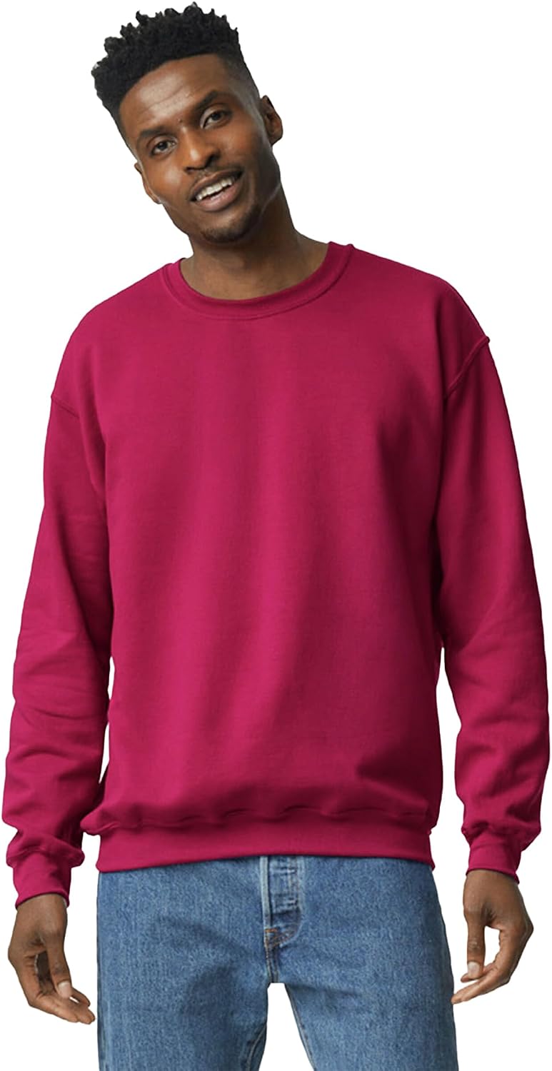 Gildan Unisex Adult Fleece Crewneck Sweatshirt, Style G18000, Multipack