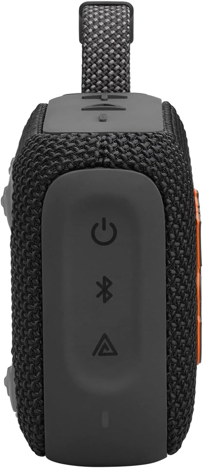 JBL Go 4 - Ultra-Portable, Waterproof and Dustproof Bluetooth Speaker, Big JBL Pro Sound with Punchy bass, 7-Hour Built-in Battery, Made in Part with Recycled Materials (Black)