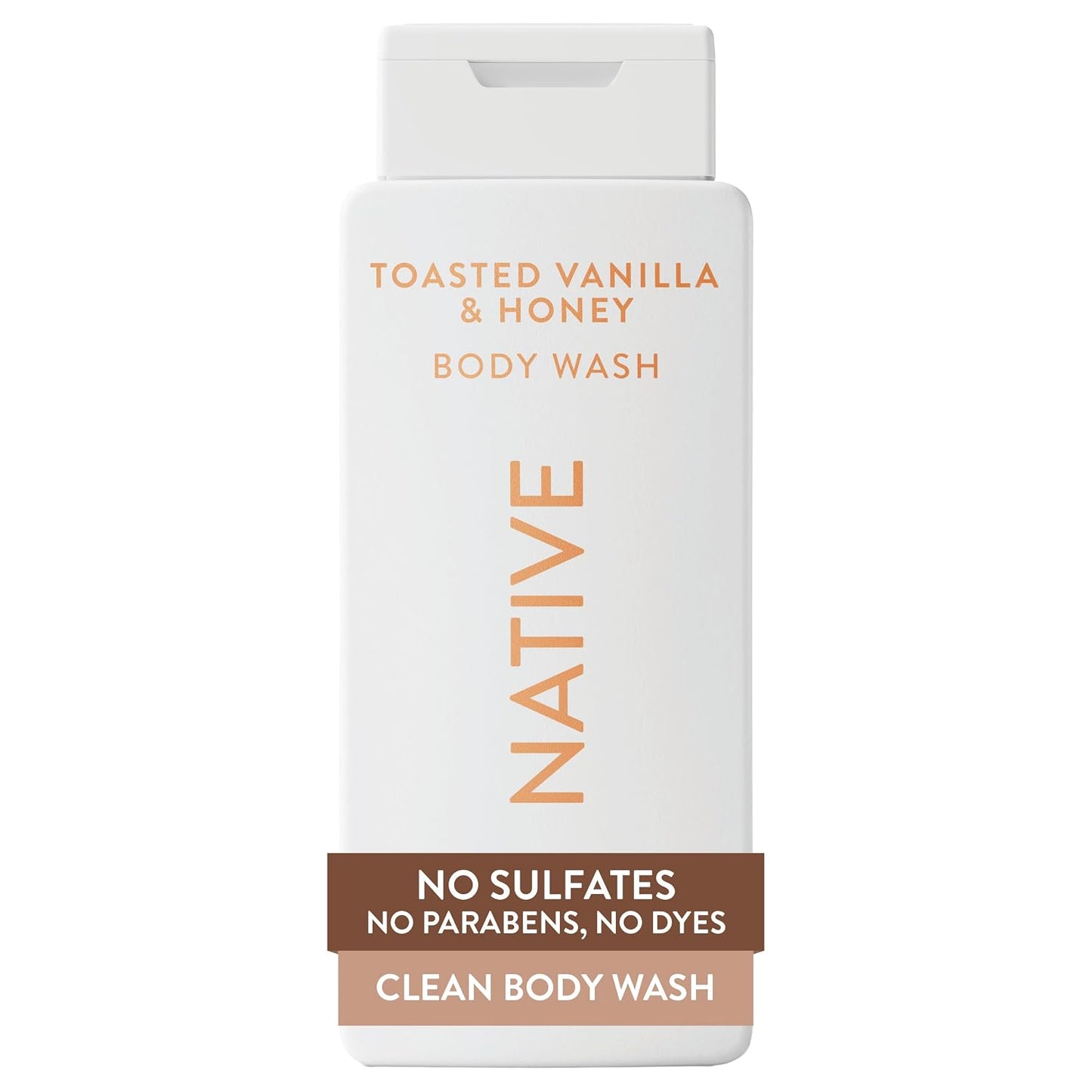 Native Clean Body Wash, Gentle & pH-balanced for Sensitive Skin, 24-Hr Freshness for Women & Men, Vegan & Cruelty-Free, Free of Sulfates, Parabens & Phthalates, Cashmere & Rain, 18 fl oz