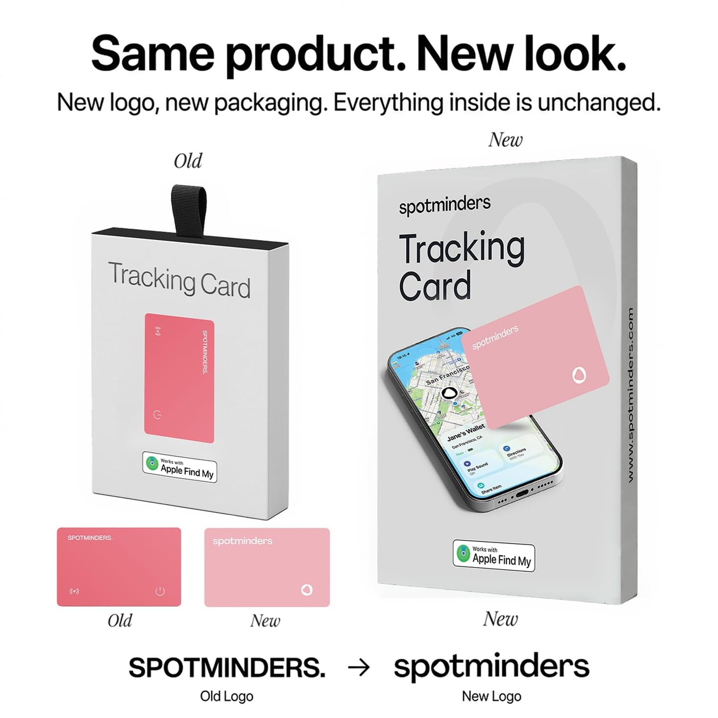 SPOTMINDERS Apple MFi Certified Wallet Tracking Card Black 4-Pack Travel Gifts for Him Works with Apple Find My Rechargeable Tracker IP68 Waterproof 0.07" Slim iPhone Item Finder for Luggage Passport