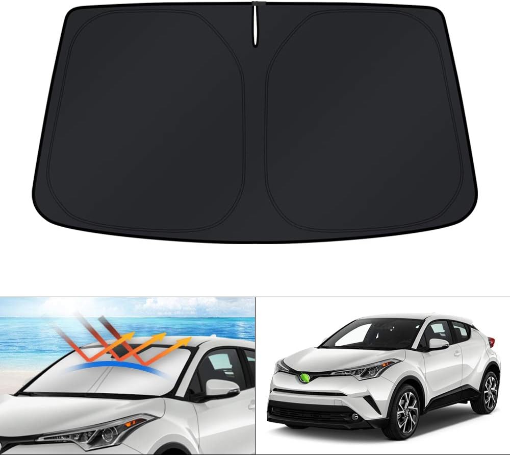 KUST Windshield Sun Shade for 2016 2017 2018 2019 2020 2021 2022 BMW X1 F48 Accessories Custom Fit Sunshade Foldable Window Sun Visor Protector Blocks UV Rays Keep Your Car Cooler