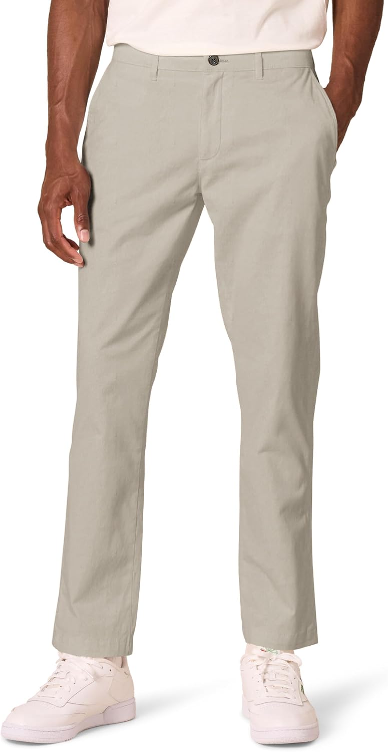 Amazon Essentials Men's Skinny-fit Stretch Chino Khaki Pant, Casual Business Wear