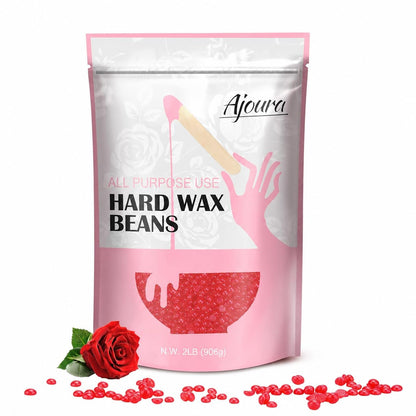 Ajoura 1 lb Hard Wax Beads for Hair Removal, Chamomile Wax Beans, Blue