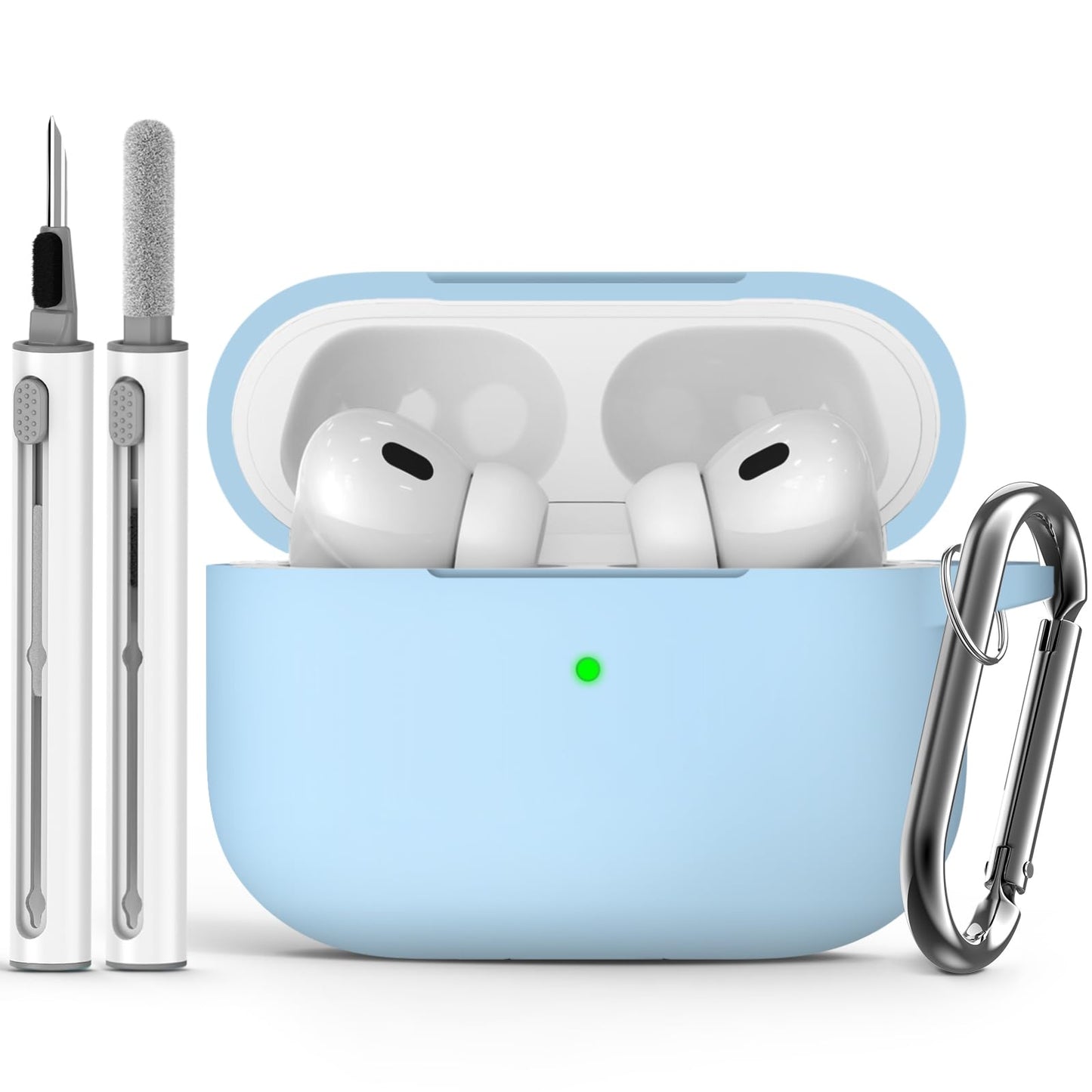 Ljusmicker for AirPods 4 Case 2024 with Cleaner Kit,Milk Tea