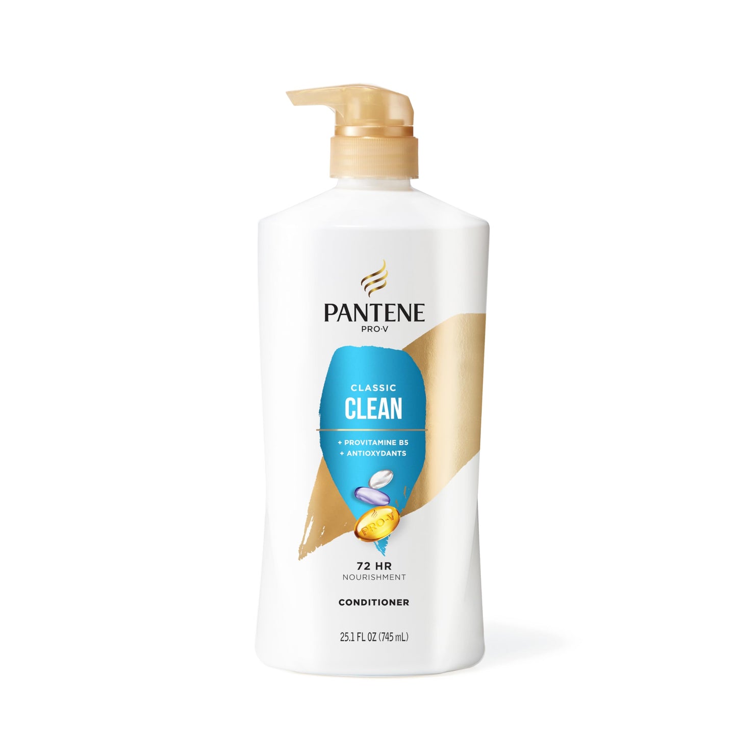 Pantene Shampoo & Conditioner Set, Daily Moisture Renewal - Pro-V Nutrients for Dry, Color-Treated, Straight to Curly Hair, 72-Hour Hydration & Softness, 52.8 Oz Total + Miracle Rescue Shot (0.5 Oz)