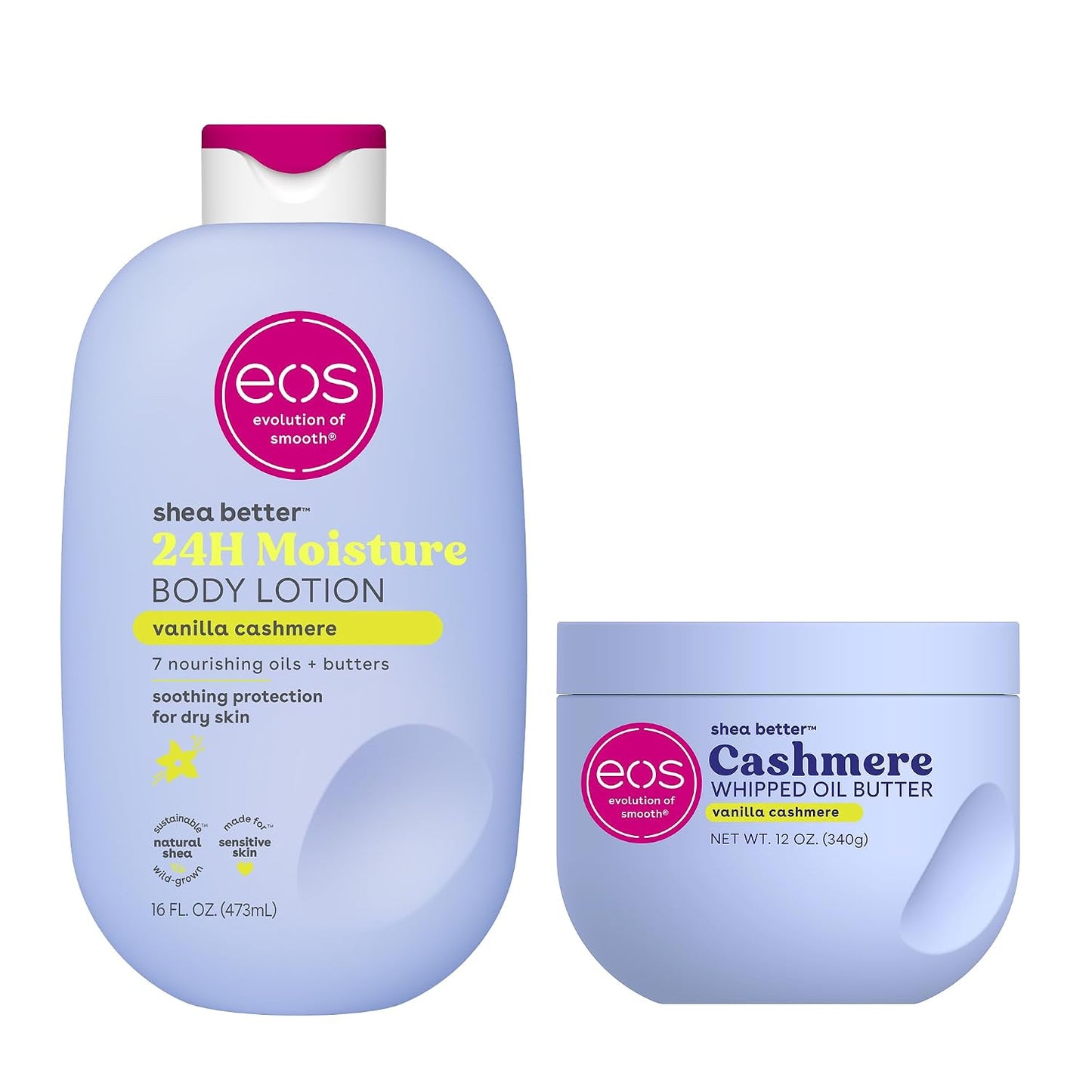 eos Shea Better 24H Moisture Body Lotion- Jasmine Peach, 16 fl oz