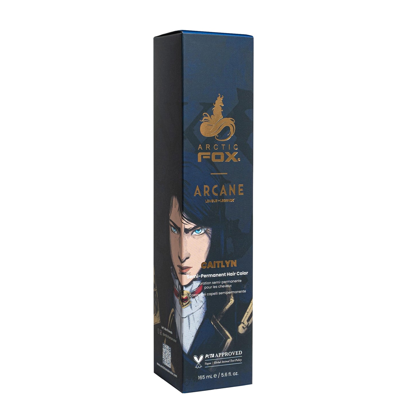 ARCTIC FOX Semi-Permanent Hair Dye - Sunset Orange, Vegan - 2 x 8 oz