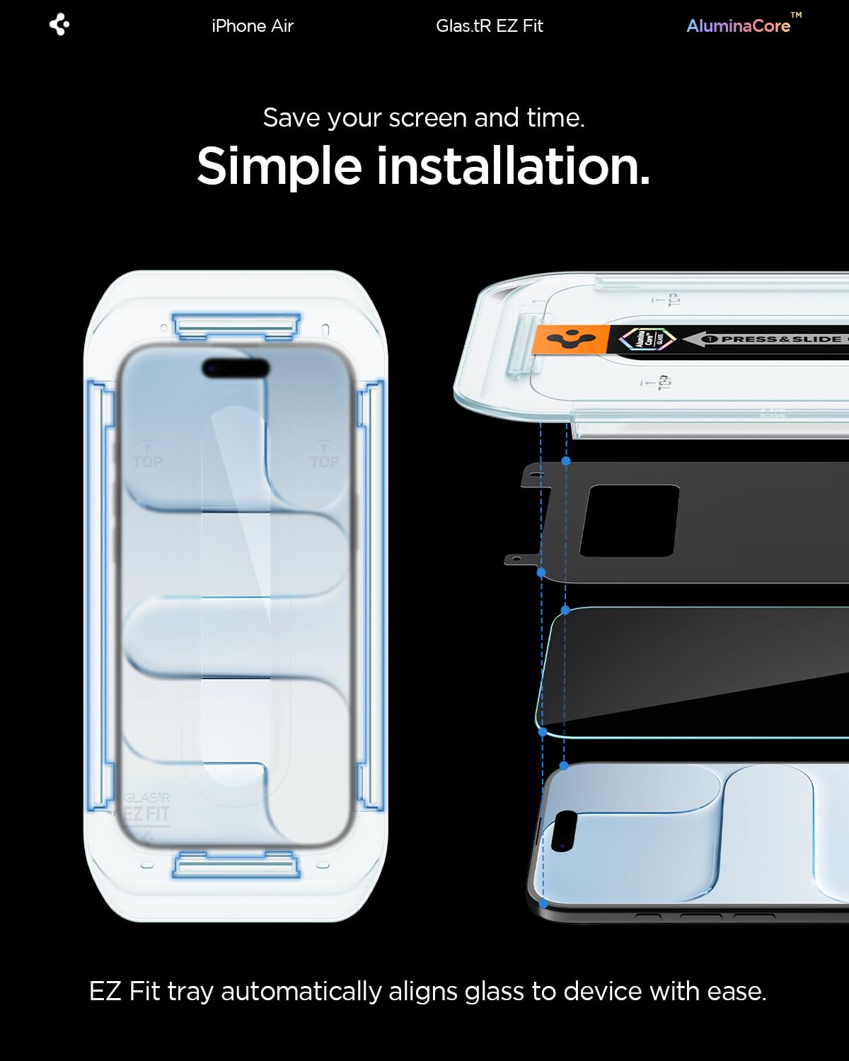 Spigen Screen Protector for iPhone 17 Pro Max, 16 Pro Max