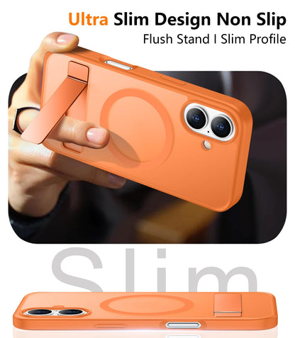 SPIDERCASE Magnetic for iPhone 17 Pro Max Case,with Kickstand,Clear