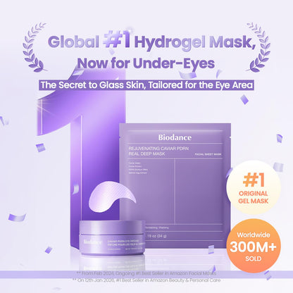 BIODANCE Hydrogel Eye Patches for Under Eye, Vita Niacinamide (60 Count)