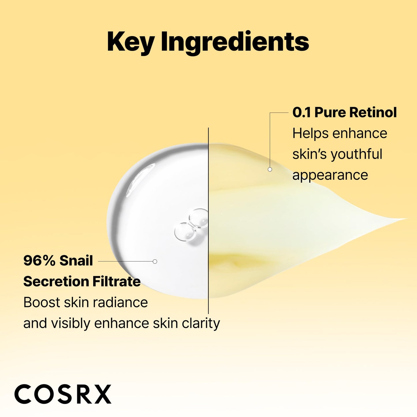 COSRX Snail Mucin 96% Repairing Serum for Sooothing & Hydrating 3.38 oz.