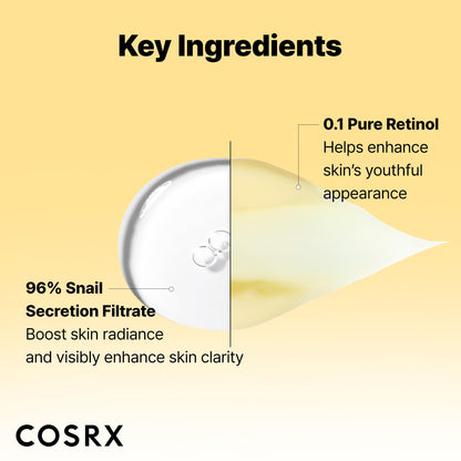 COSRX Snail Mucin 96% Repairing Serum for Sooothing & Hydrating 3.38 oz.