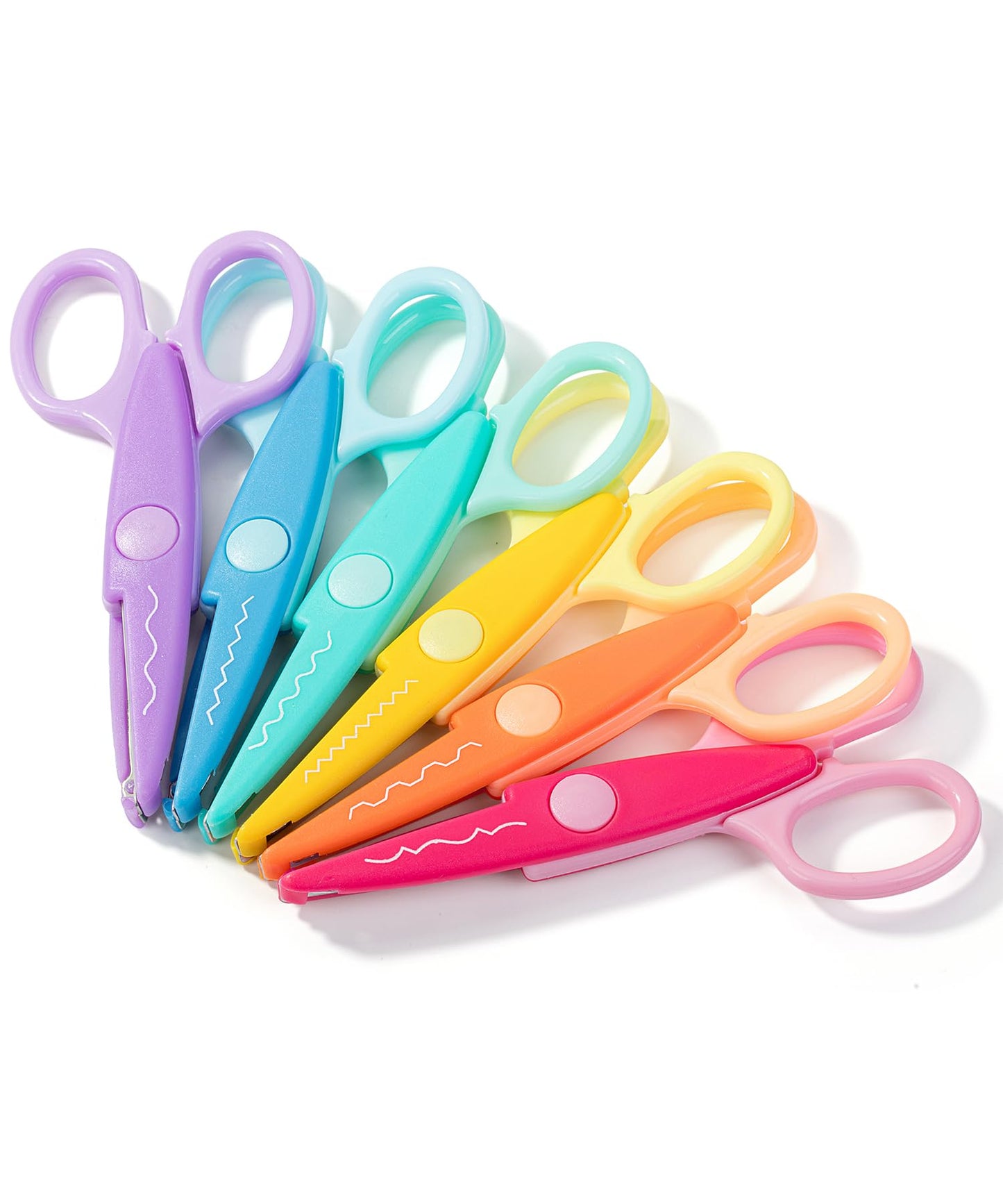 Mr. Pen- Craft Scissors Decorative Edge, 6 Pack, Bright Zig Zag Scissors
