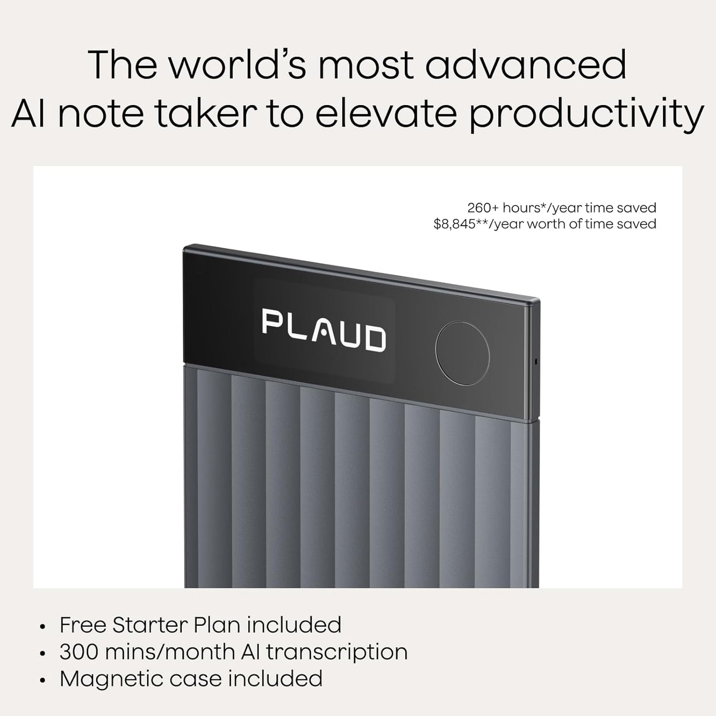 Plaud Note Pro AI Voice Recorder Transcribe & Summarize for Meetings Calls