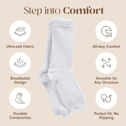 Unboxme Gifts Warm & Cozy Ultra-Luxe Cloud Fuzzy Socks, Gifts for Women