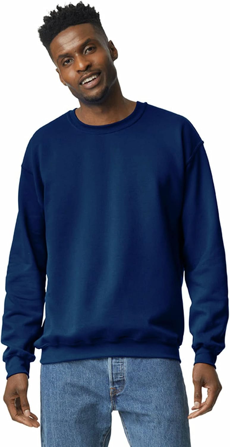 Gildan Unisex Adult Fleece Crewneck Sweatshirt, Style G18000, Multipack