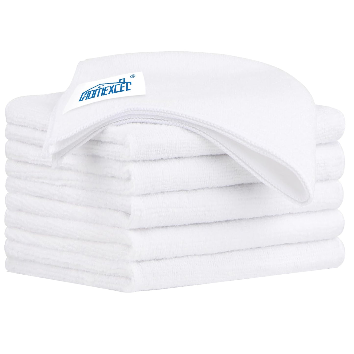 HOMEXCEL Microfiber Cleaning Cloth 12 Pack, 12.5 x 12.5 inch Microfiber Towels for Cars, Ultra Absorbent Washing Cloth, Lint Free Streak Free Cleaning Rags for Car, Kitchen, and Window (Grey)