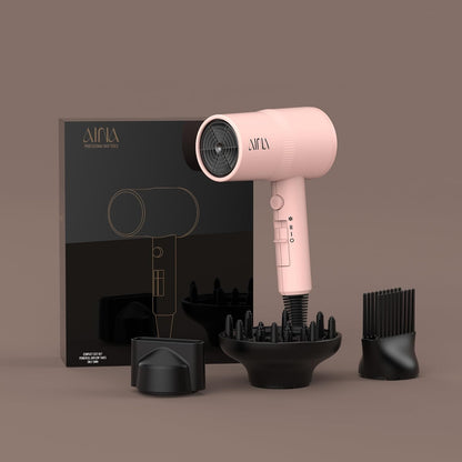 AINA Diffuser Hair Dryer Full-Featured Blow Dryer 110V/1600W(Ash Grey)